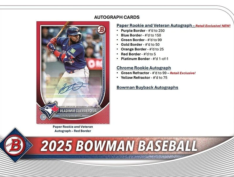 2025 Topps Bowman MLB Baseball Value Box (6 Packs)