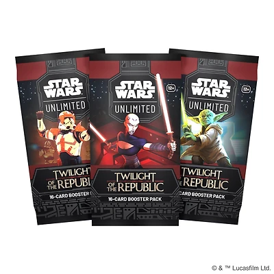 Star Wars: Unlimited TCG Twilight of the Republic Booster Pack (Styles May Vary