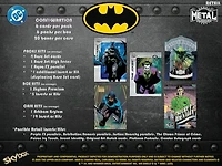 Upper Deck DC Skybox Metal Universe Batman Trading Cards Blaster Box