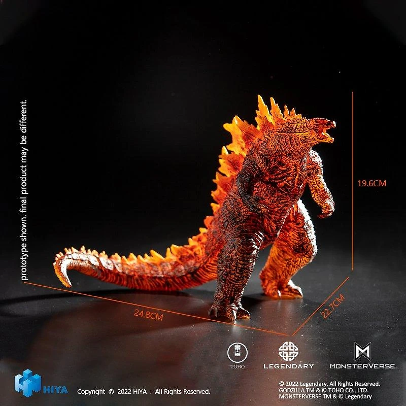 Hiya Toys Godzilla King of Monsters Stylist Burning Godzilla PX 8-in Action Figure