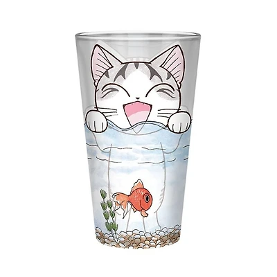 ABYstyle Chi's Sweet Home Cute Kitty Cat One 14oz. Pint Drinking Glass