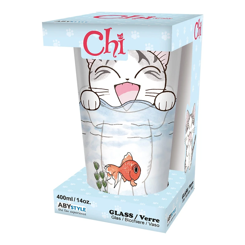 ABYstyle Chi's Sweet Home Cute Kitty Cat One 14oz. Pint Drinking Glass