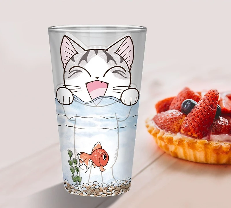 ABYstyle Chi's Sweet Home Cute Kitty Cat One 14oz. Pint Drinking Glass