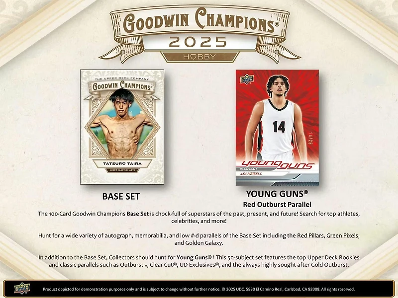 2025 Upper Deck Goodwin Champions Blaster Box