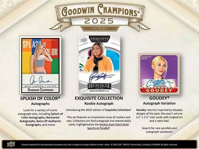 2025 Upper Deck Goodwin Champions Blaster Box