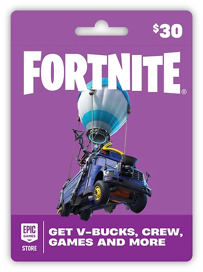 Fortnite Gift Card $30 (Powered by the Epic Games Store)