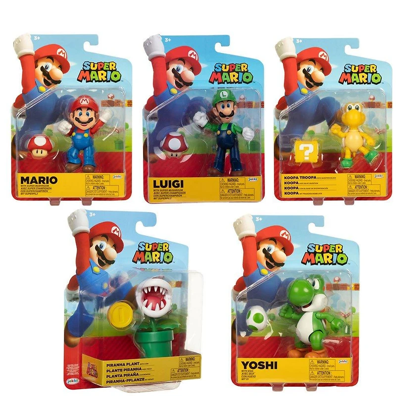 Jakks Pacific Super Mario 4-in Figure (Styles May Vary)