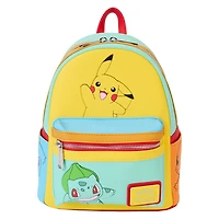 Loungefly Pokemon Color Block Starters Mini Backpack