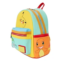 Loungefly Pokemon Color Block Starters Mini Backpack