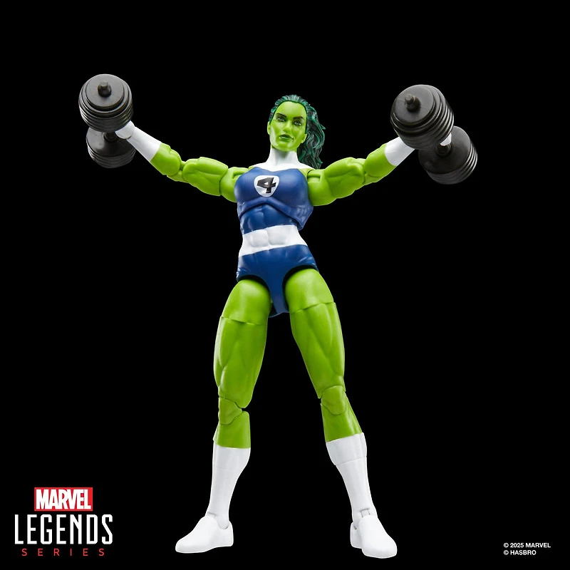Hasbro Marvel Legends Series Fantastic Four Retro Collection She-Hulk 6-Inch Action Figure
