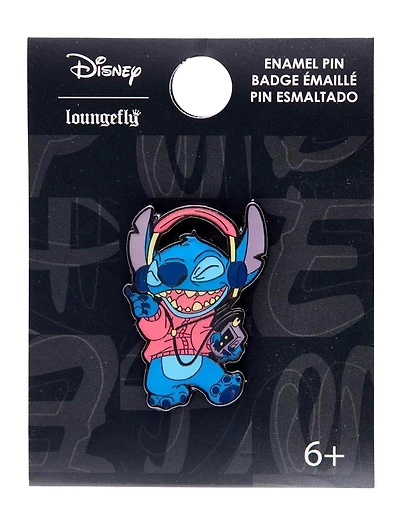 Loungefly Disney Lilo and Stitch Headphones Enamel Pin