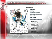 2024 Topps Signature Class NFL Football Value Box (6 Packs)