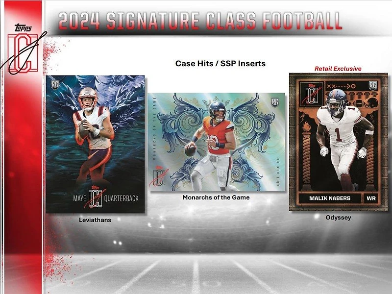 2024 Topps Signature Class NFL Football Value Box (6 Packs)