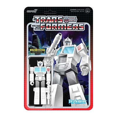 Super7 Transformers ReAction Optimus Prime (Ultra Magnus) Action Figure Wave 08