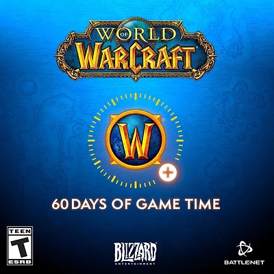 Blizzard Warcraft 60 Day Time Card