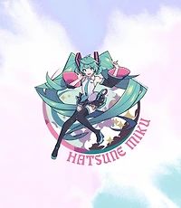 Hatsune Miku Tie Dye Unisex Short Sleeve Graphic T-Shirt GameStop Exclusive