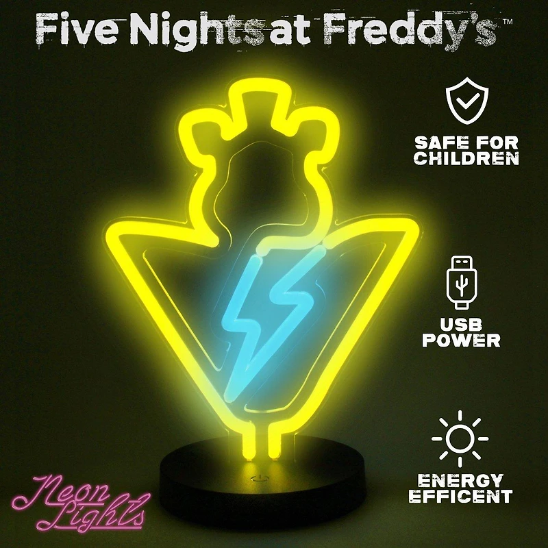 Five Nights at Freddy's Security Breach Glamrock Freddy Neon Lamp