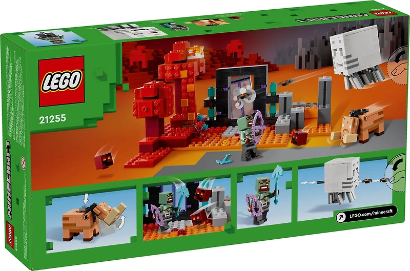 LEGO Minecraft The Nether Portal Ambush Building Set 21255