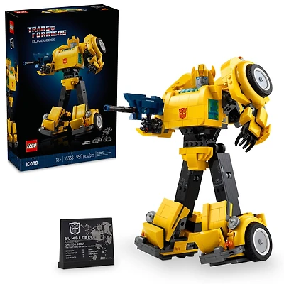 LEGO Icons Transformers Bumblebee Action Figure Building Set 10338
