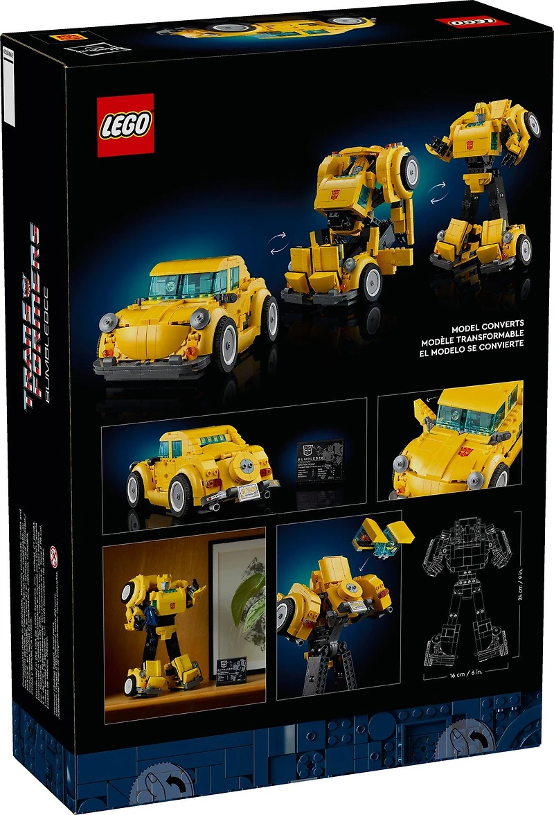 LEGO Icons Transformers Bumblebee Action Figure Building Set 10338