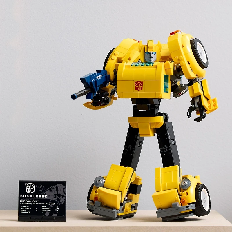 LEGO Icons Transformers Bumblebee Action Figure Building Set 10338
