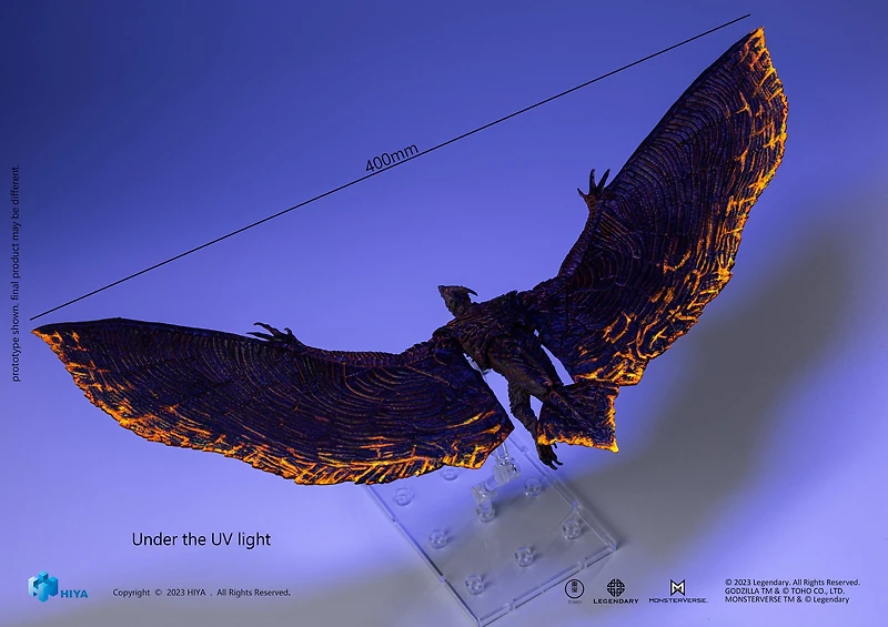 HIYA Godzilla King of Monsters Exquisite Basic Rodan (Flameborn) 15.75-in PX Action Figure