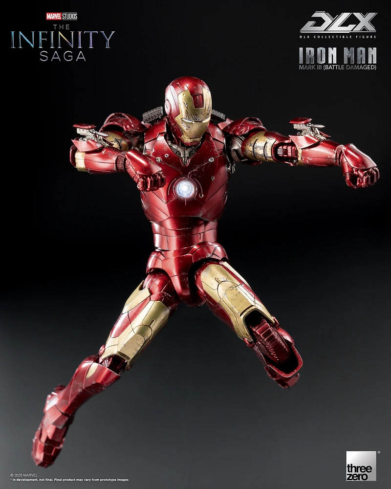 Marvel Studios Infinity Saga Deluxe Iron Man Mark 3 Battle Damage 6.9-In Action Figure