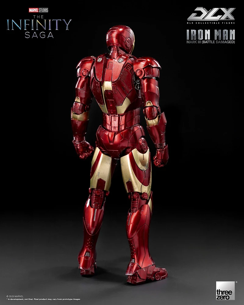 Marvel Studios Infinity Saga Deluxe Iron Man Mark 3 Battle Damage 6.9-In Action Figure