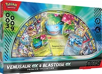 Pokemon Trading Card Game: Venusaur ex and Blastoise ex Premium Collection GameStop Exclusive