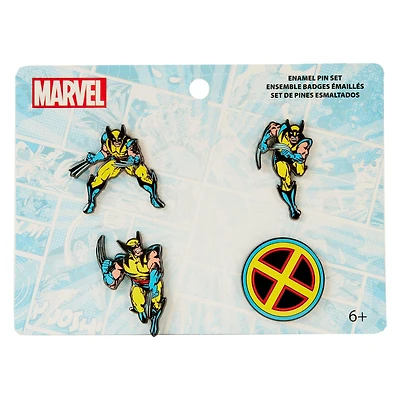 Loungefly Marvel Wolverine Pin Set 4-Pack