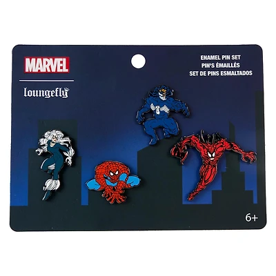 Loungefly Marvel Spider-Man 4-Pack Pin Set