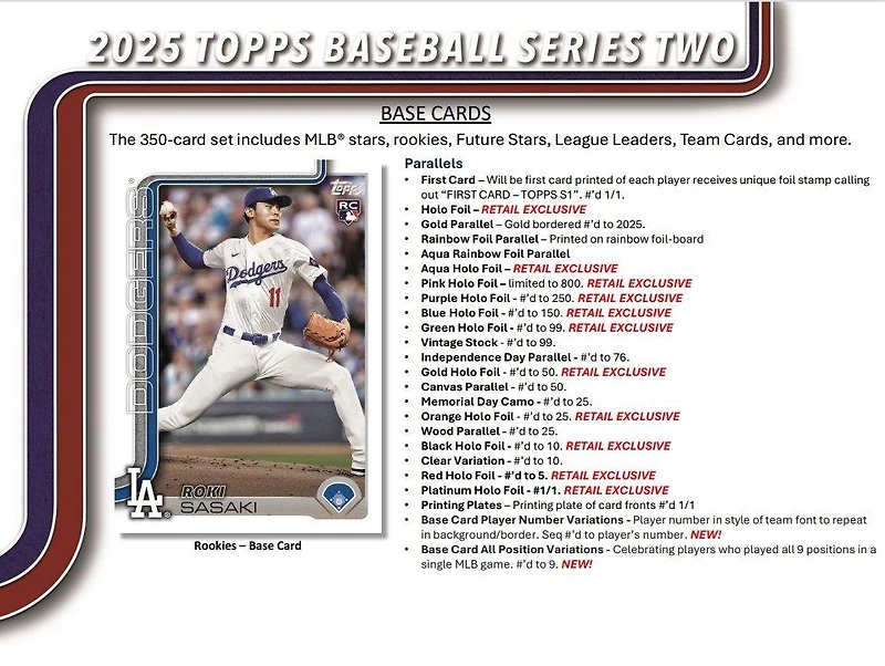 2025 Topps MLB Baseball Series 2 Mega Box