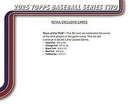 2025 Topps MLB Baseball Series 2 Value Box (7 Packs)