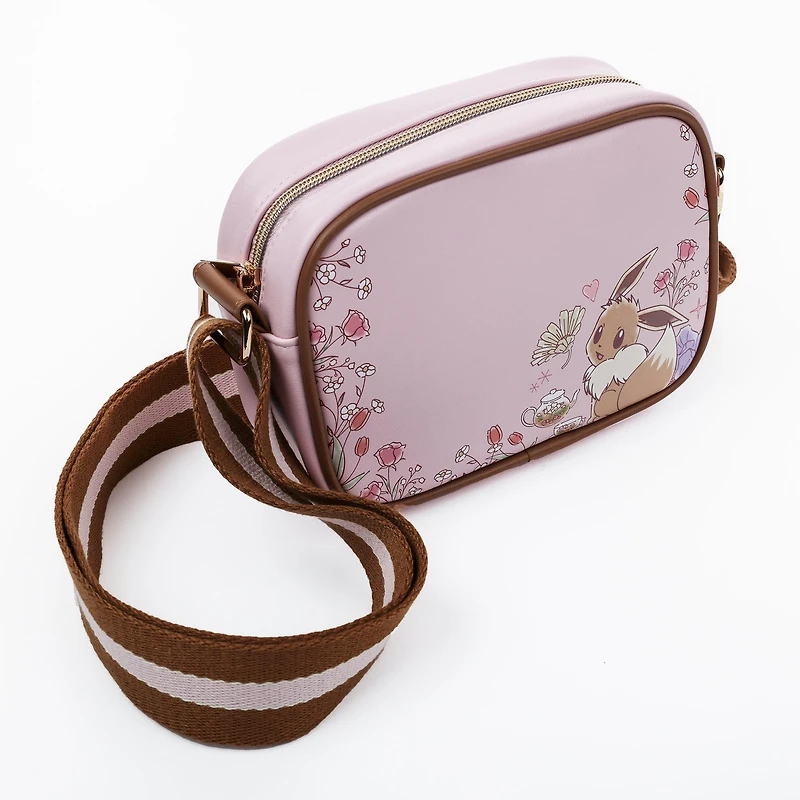 Pokemon Eevee Floral Camera Crossbody Bag