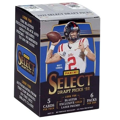2022 Panini Select Draft Picks NFL Football Fanatics Blaster Box