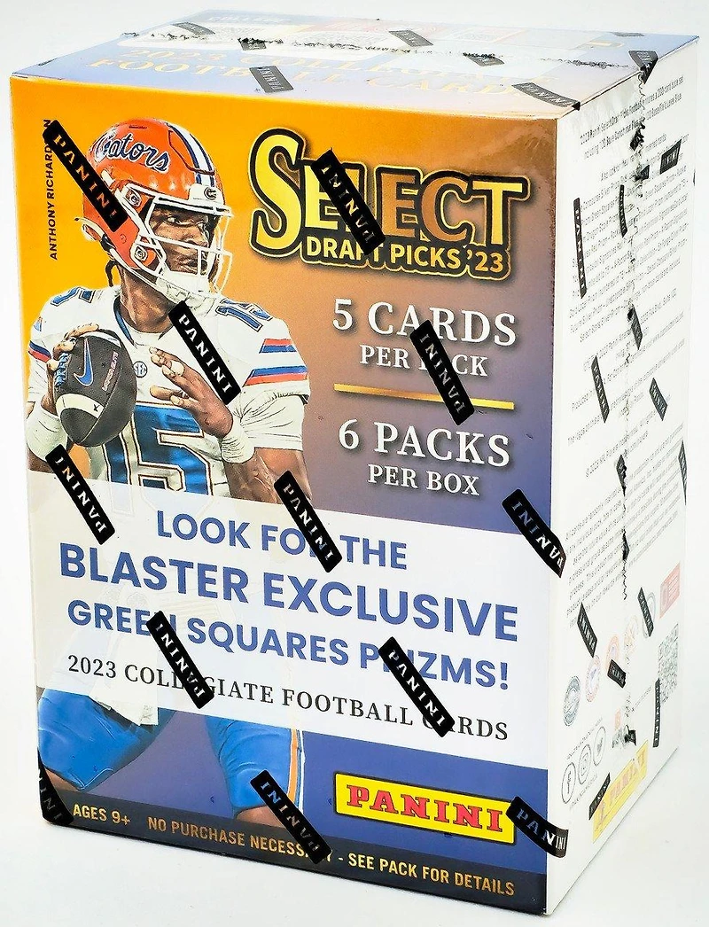 2023 Panini Select Draft Picks NFL Football Green Lazer Box