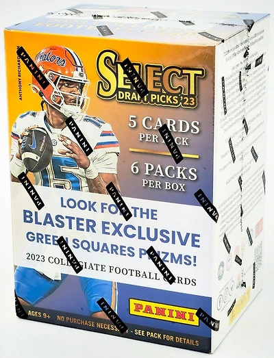 2023 Panini Select Draft Picks NFL Football Green Lazer Box