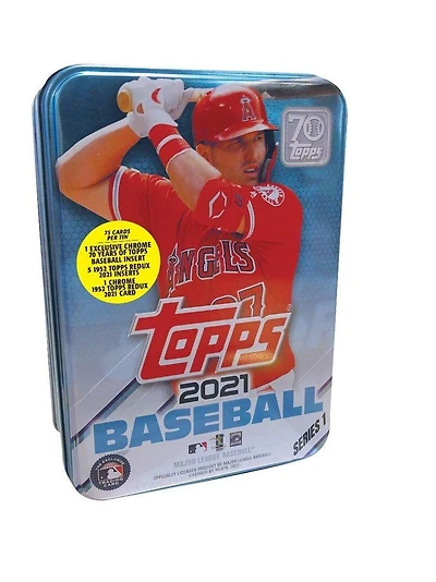 2021 Topps MLB Series 1 Baseball Trading Card Tin Set