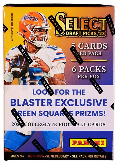 2023 Panini NFL Select Draft Picks Collegiate Football Hobby Blaster Box (6-Pack)