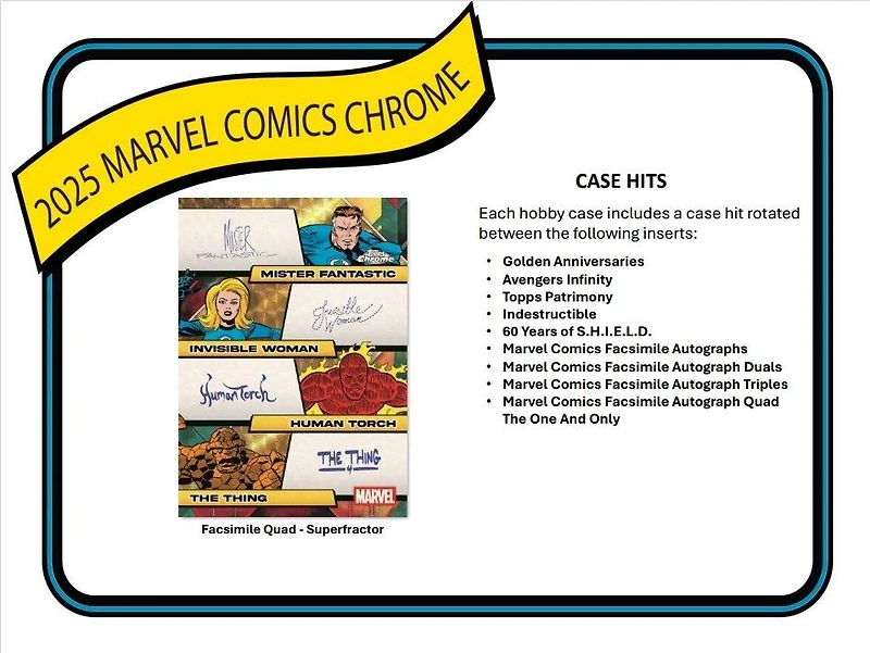 2025 Topps Chrome Marvel Comics Blaster Box