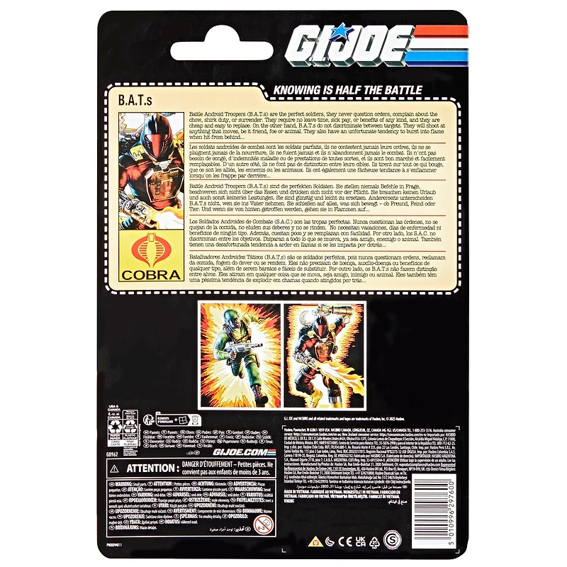 Hasbro G.I. Joe Classified Series Retro B.A.T. (Battle Android Trooper, Issue 173) 6-in Action Figure