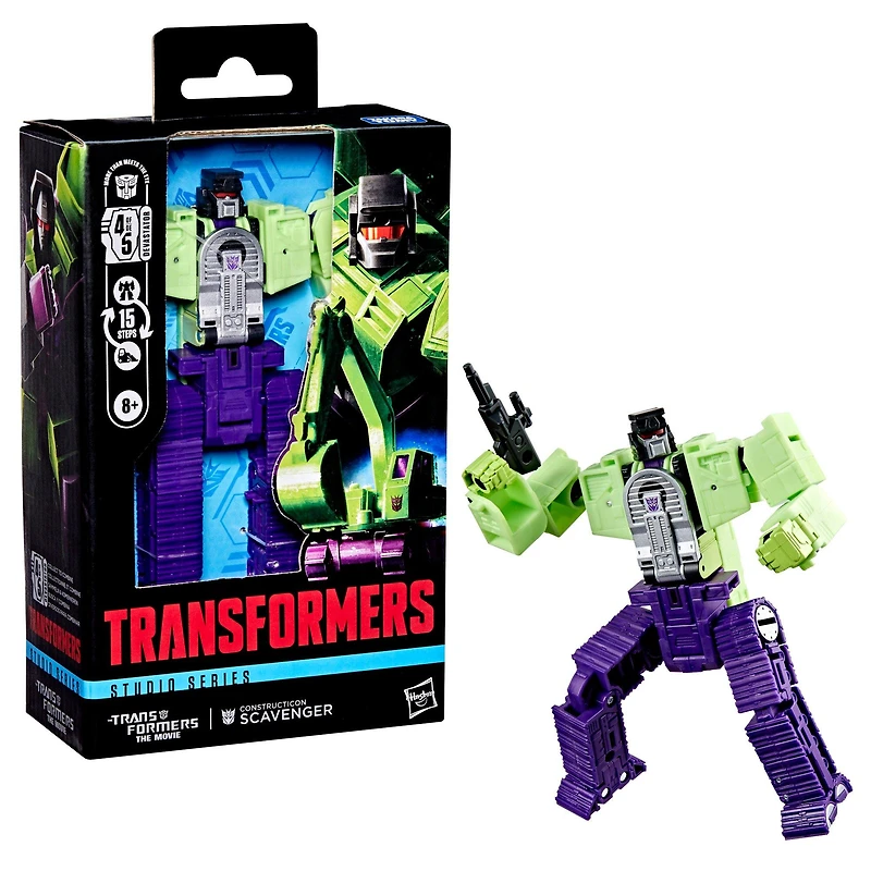 Hasbro Transformers Toys Studio Series Deluxe Class Transformers: The Movie Constructicon Scavenger 4.5-in Action Figure