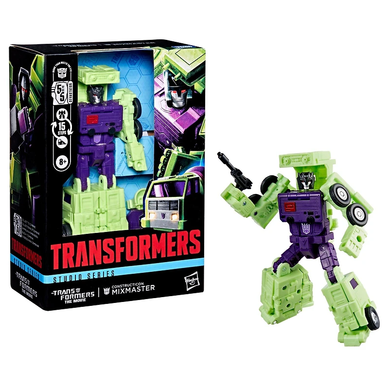 Hasbro Transformers Toys Studio Series Voyager Class Transformers: The Movie Constructicon Mixmaster 5.5-in Action Figure