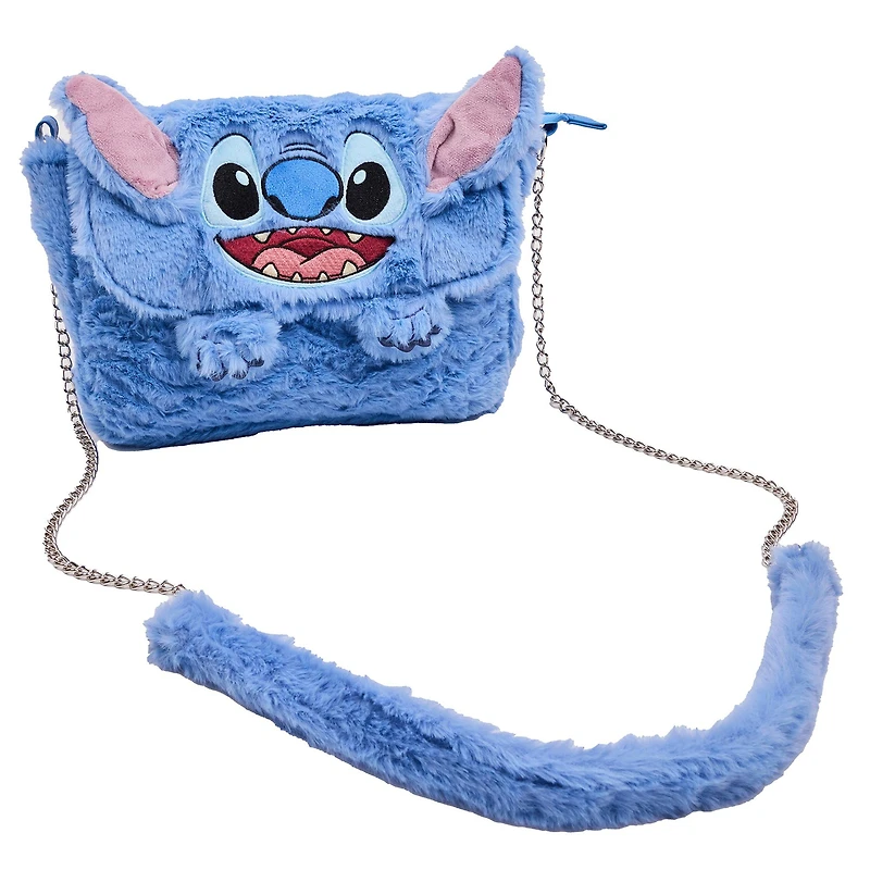 Lilo and Stitch Big Stitch Face on Plush Crossbody Bag GameStop Exclusive