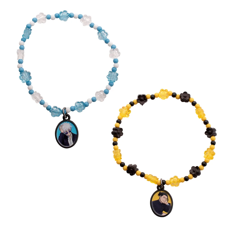 Jujutsu Kaisen Gojo and Geto Best Friend Beaded Bracelet Set GameStop Exclusive