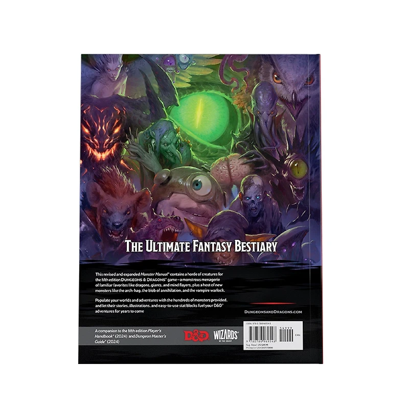 Dungeons and Dragons 2024 Monster Manual Board Game