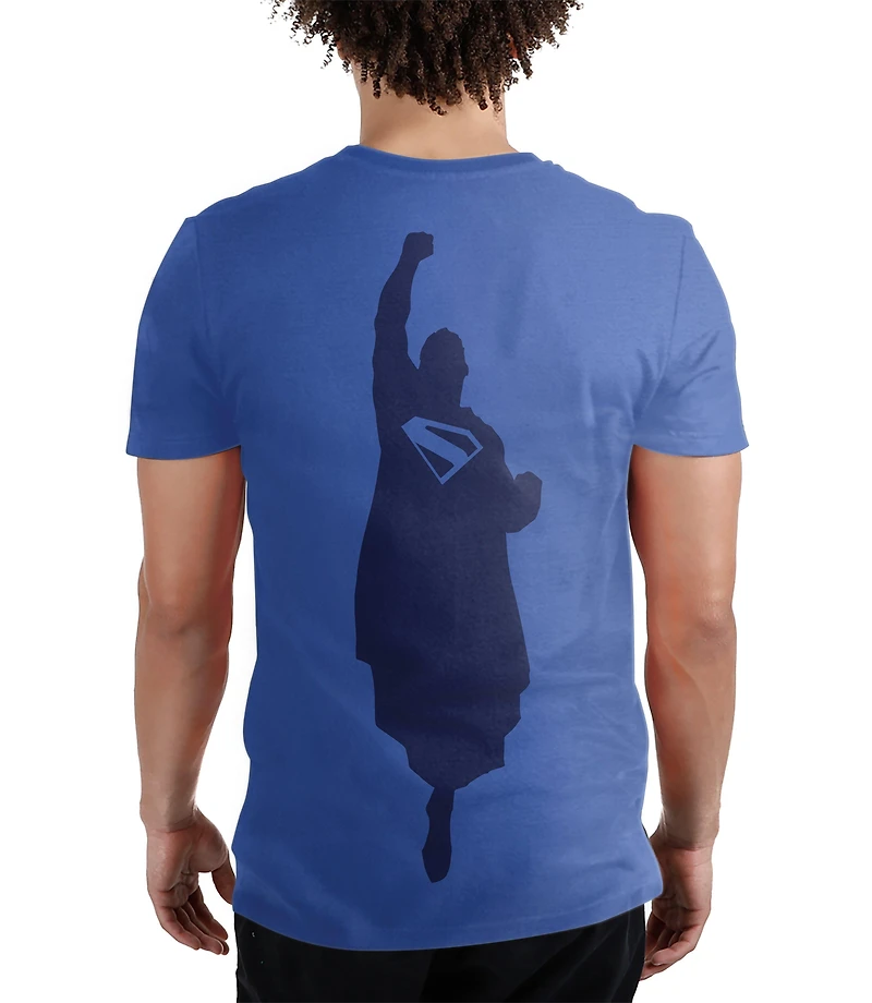 Superman Logo and Silhouette Unisex Graphic T-Shirt GameStop Exclusive
