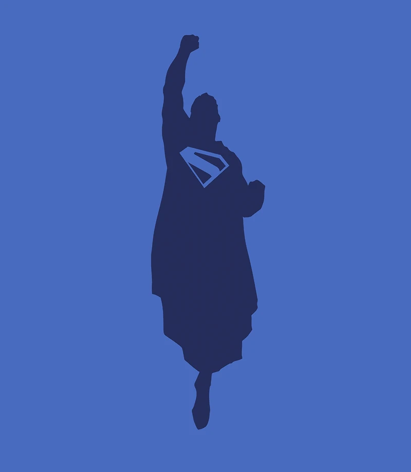 Superman Logo and Silhouette Unisex Graphic T-Shirt GameStop Exclusive