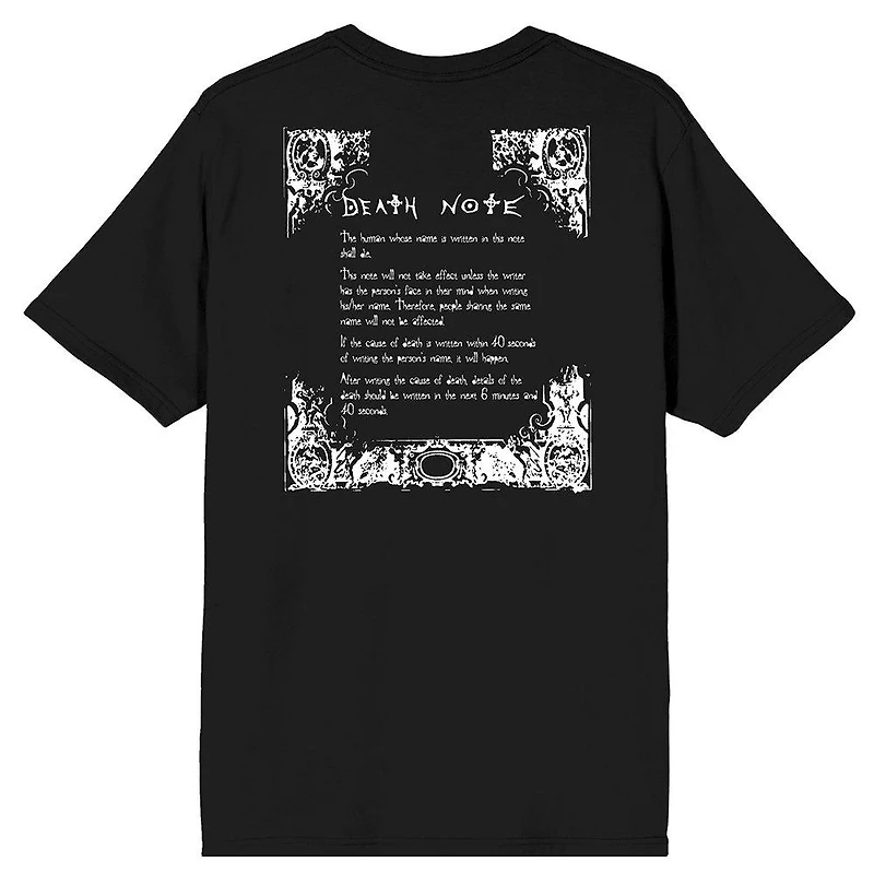 Death Note Notebook Double Sided Graphic Unisex T-Shirt GameStop Exclusive