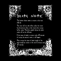 Death Note Notebook Double Sided Graphic Unisex T-Shirt GameStop Exclusive